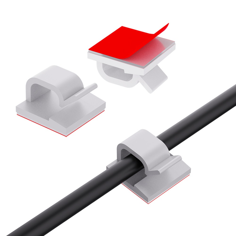 Cable Management Box - Clip de câble en plastique transparent