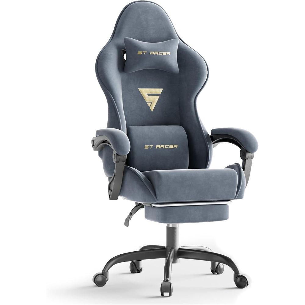 Home Office Ergonomics - Chaise de jeu ergonomique avec repose-pieds