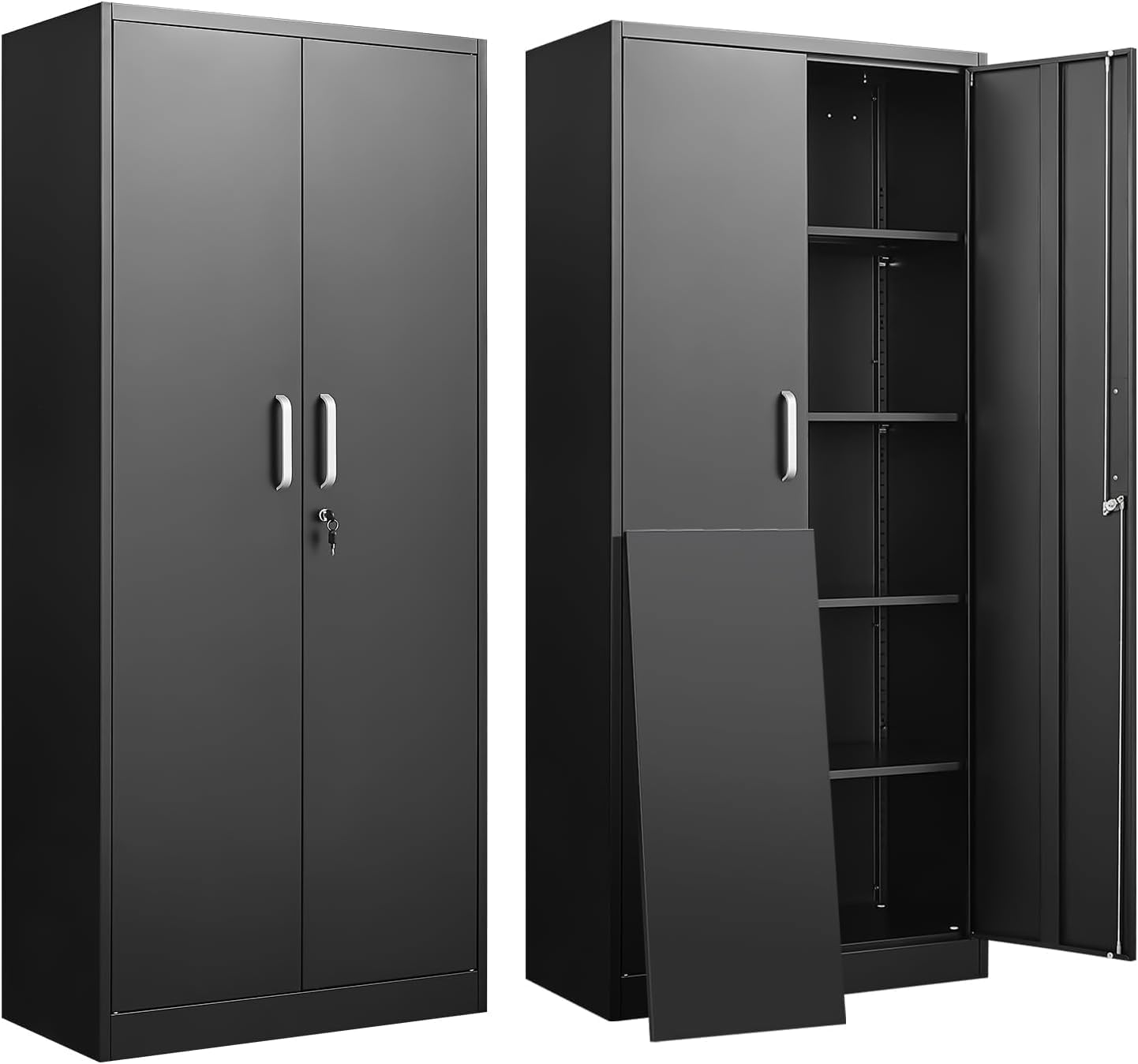 Home Office Kitchen - Armoire de rangement en métal avec