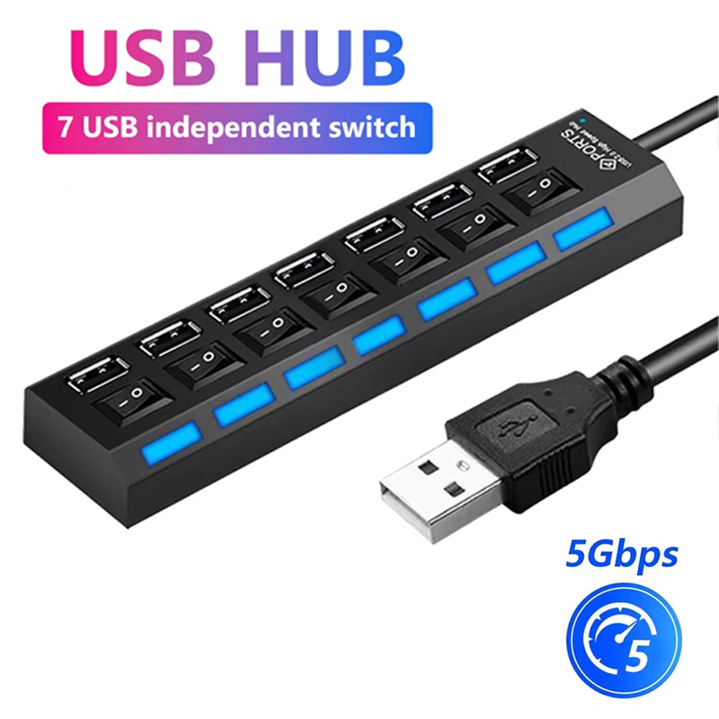 Home Office Setup - Répartiteur Hub USB 2.0 à 7