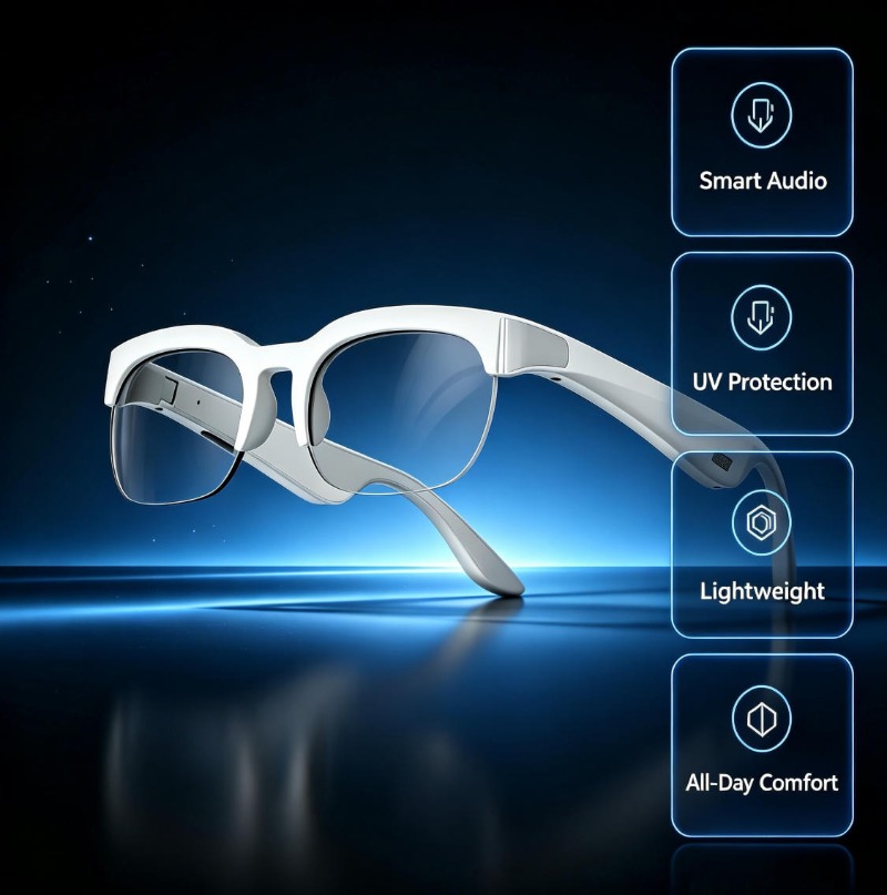 Home Office Headset - Lunettes de soleil traducteur IA en