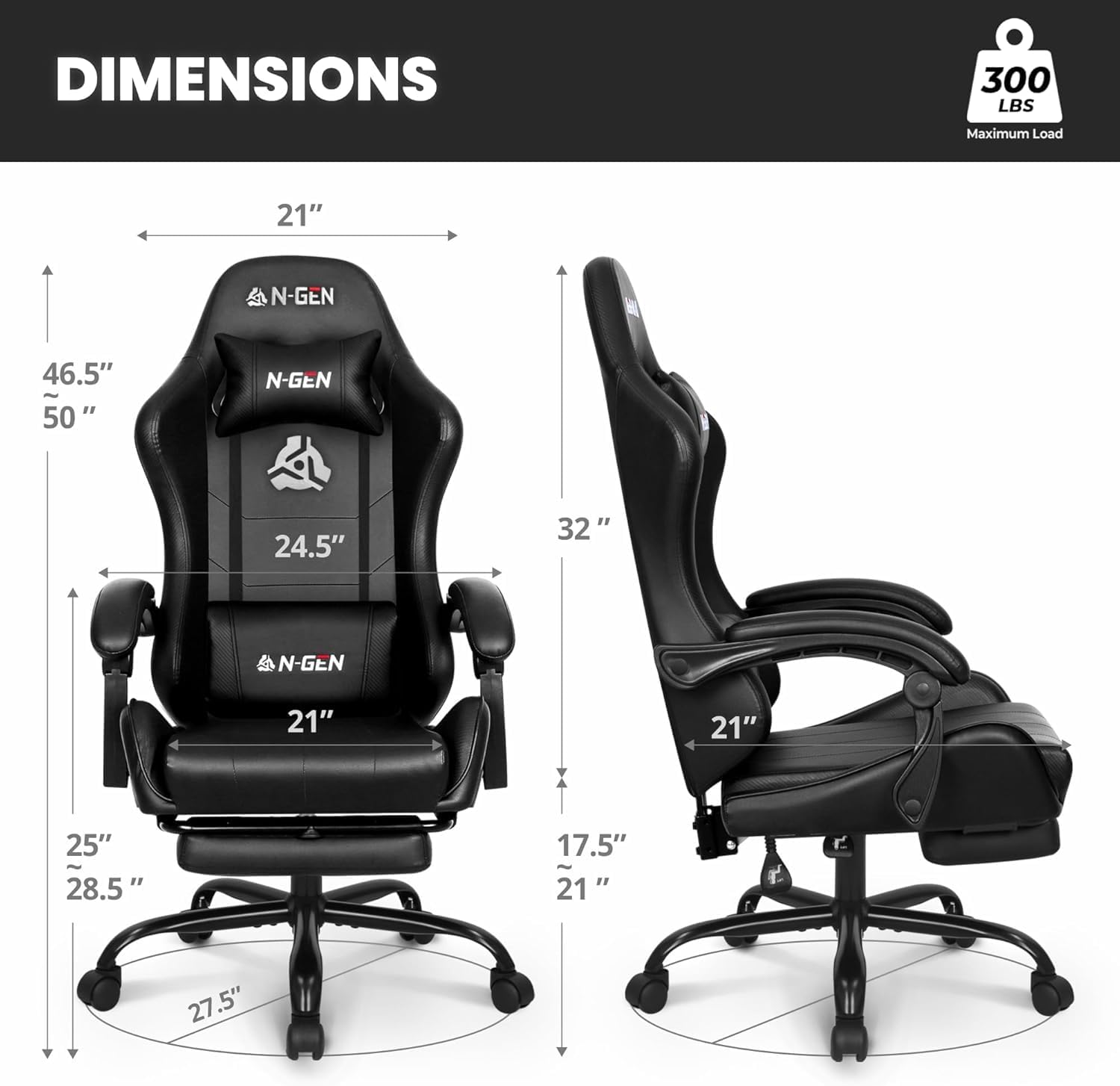 Chaise de jeu avec repose-pied - Home Office Ergonomics avis et prix