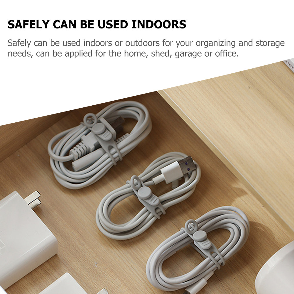 12 attaches-câbles en silicone - Home Office Shed avis et prix