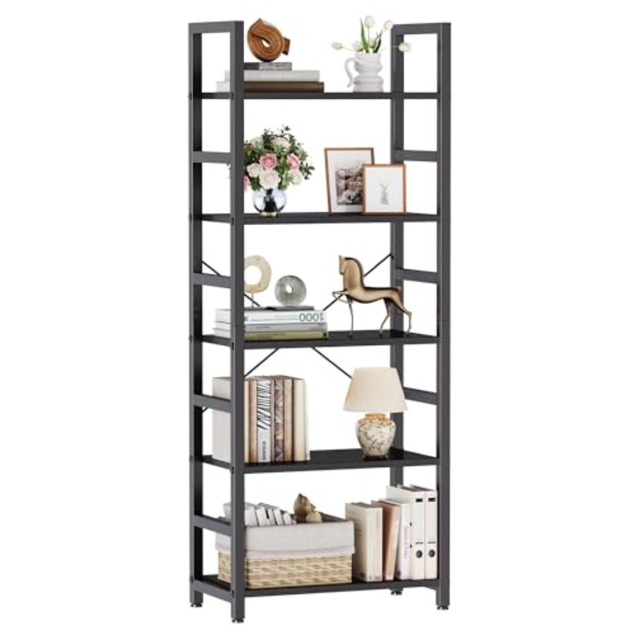 Étagère à 5 niveaux, bibliothè - Home Office Living Room avis et prix