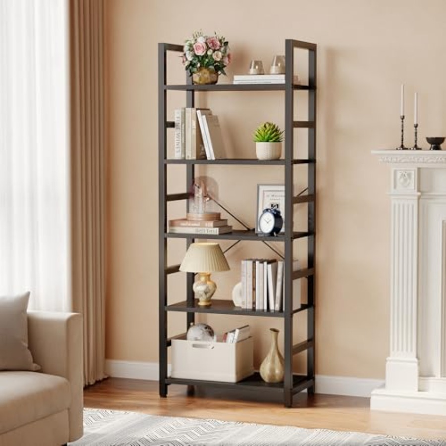 Étagère à 5 niveaux, bibliothè - Home Office Living Room avis et prix