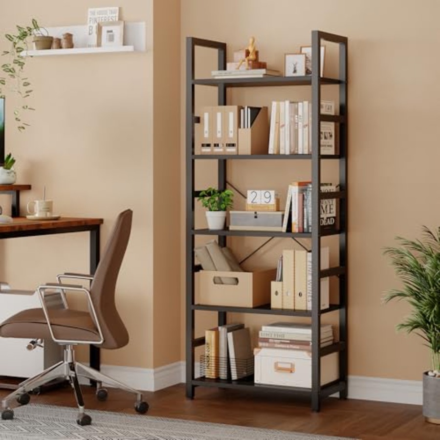 Étagère à 5 niveaux, bibliothè - Home Office Living Room avis et prix
