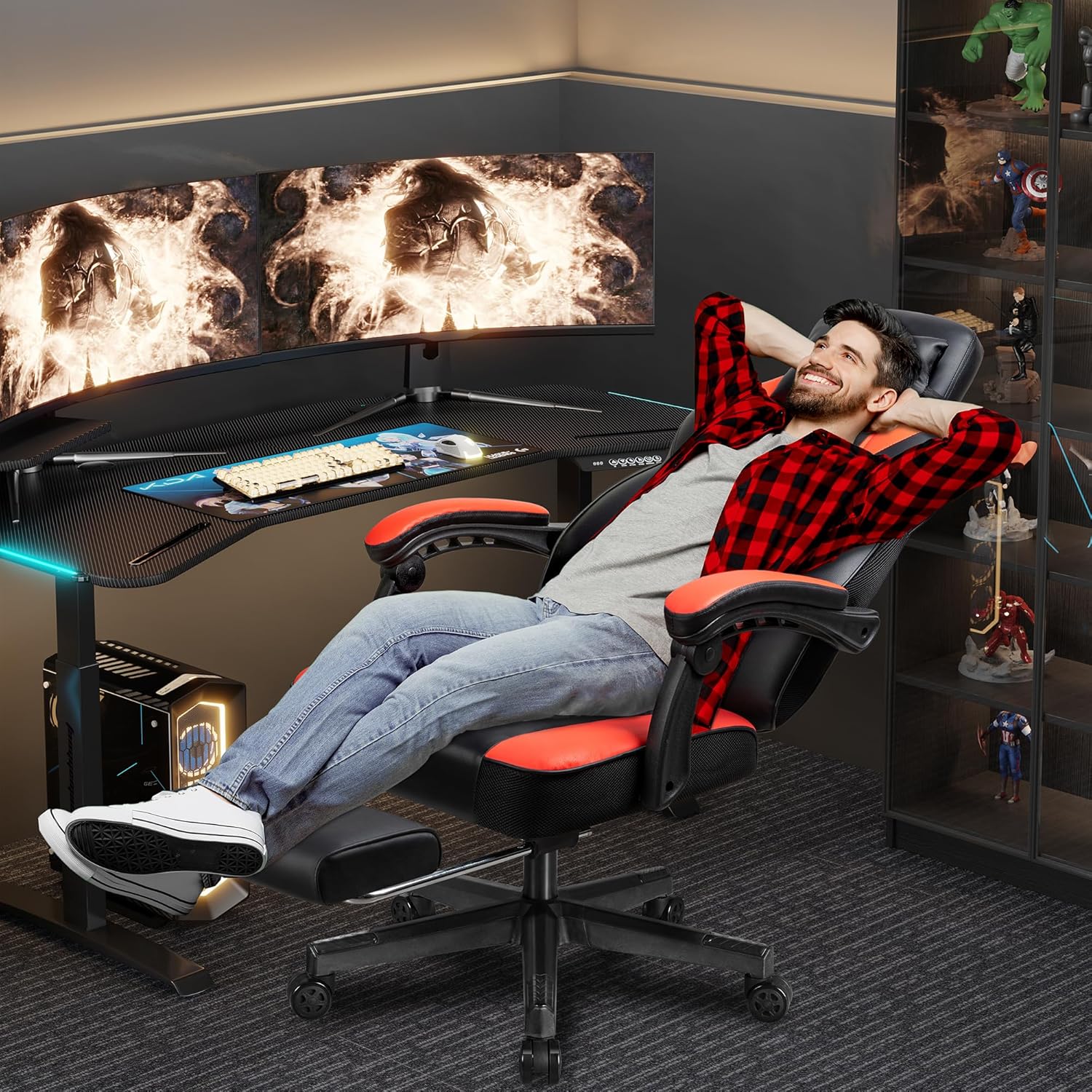 Chaise de jeu avec repose-pied - Home Office Ergonomics avis et prix