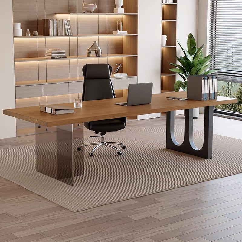 Bureau flottant en bois et acr - Home Office Living Room avis et prix