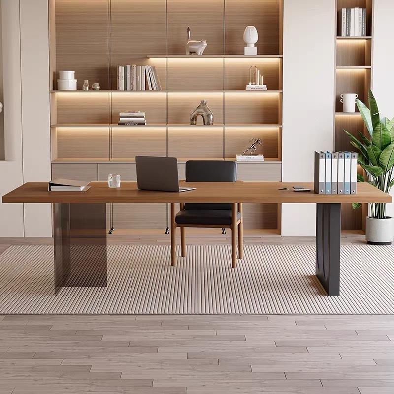 Bureau flottant en bois et acr - Home Office Living Room avis et prix