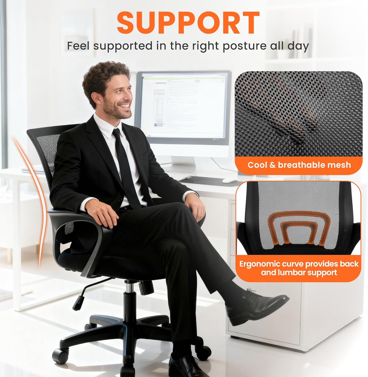 Chaise de bureau ergonomique e - Home Office Ergonomics avis et prix