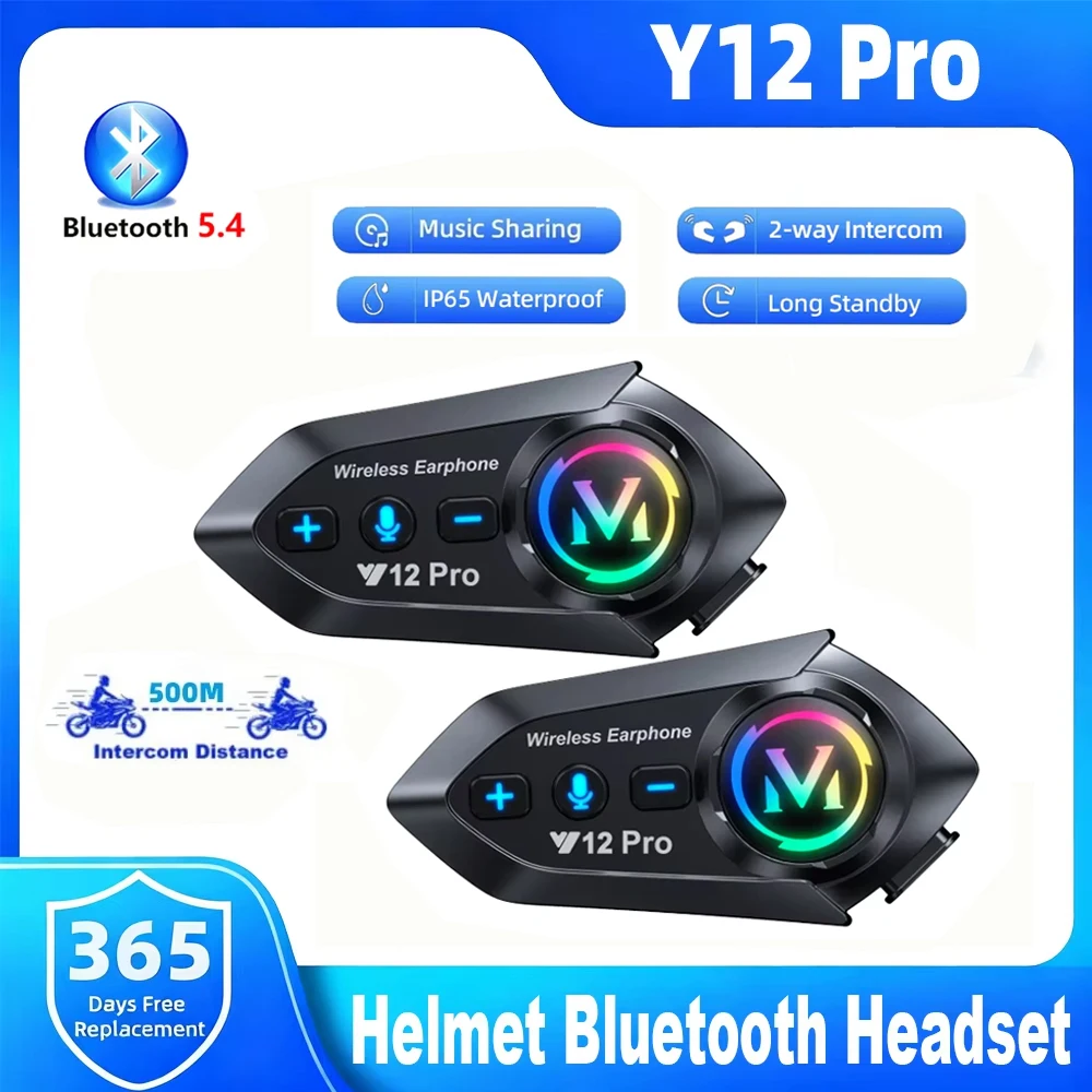 Casque de moto Y12 Pro avec in - Home Office Headset avis et prix