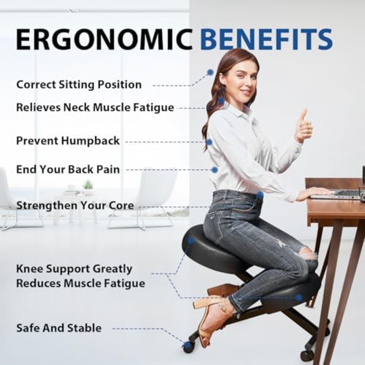 Chaise ergonomique à genouillè - Home Office Ergonomics avis et prix