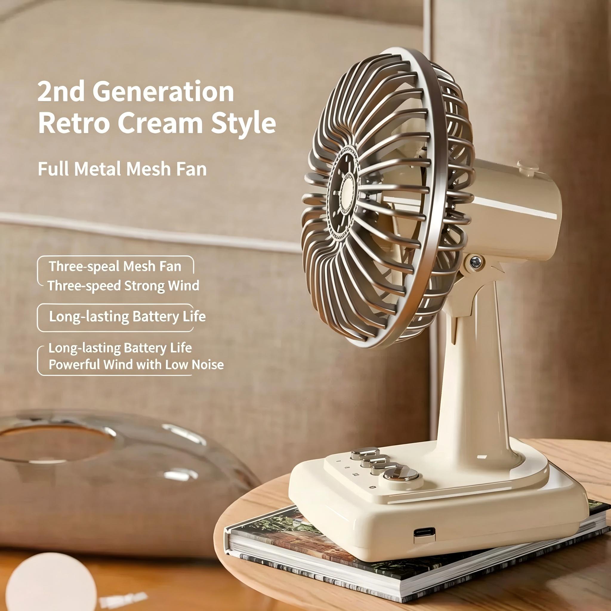Ventilateur de bureau rétro en - Home Office Setup avis et prix