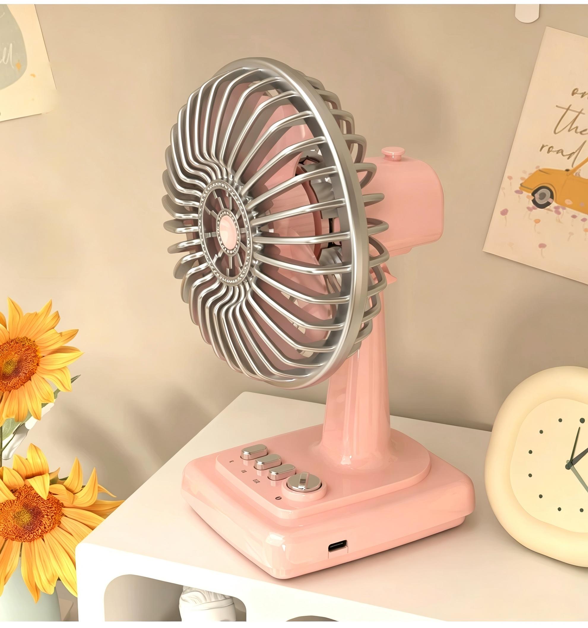 Ventilateur de bureau rétro en - Home Office Setup avis et prix