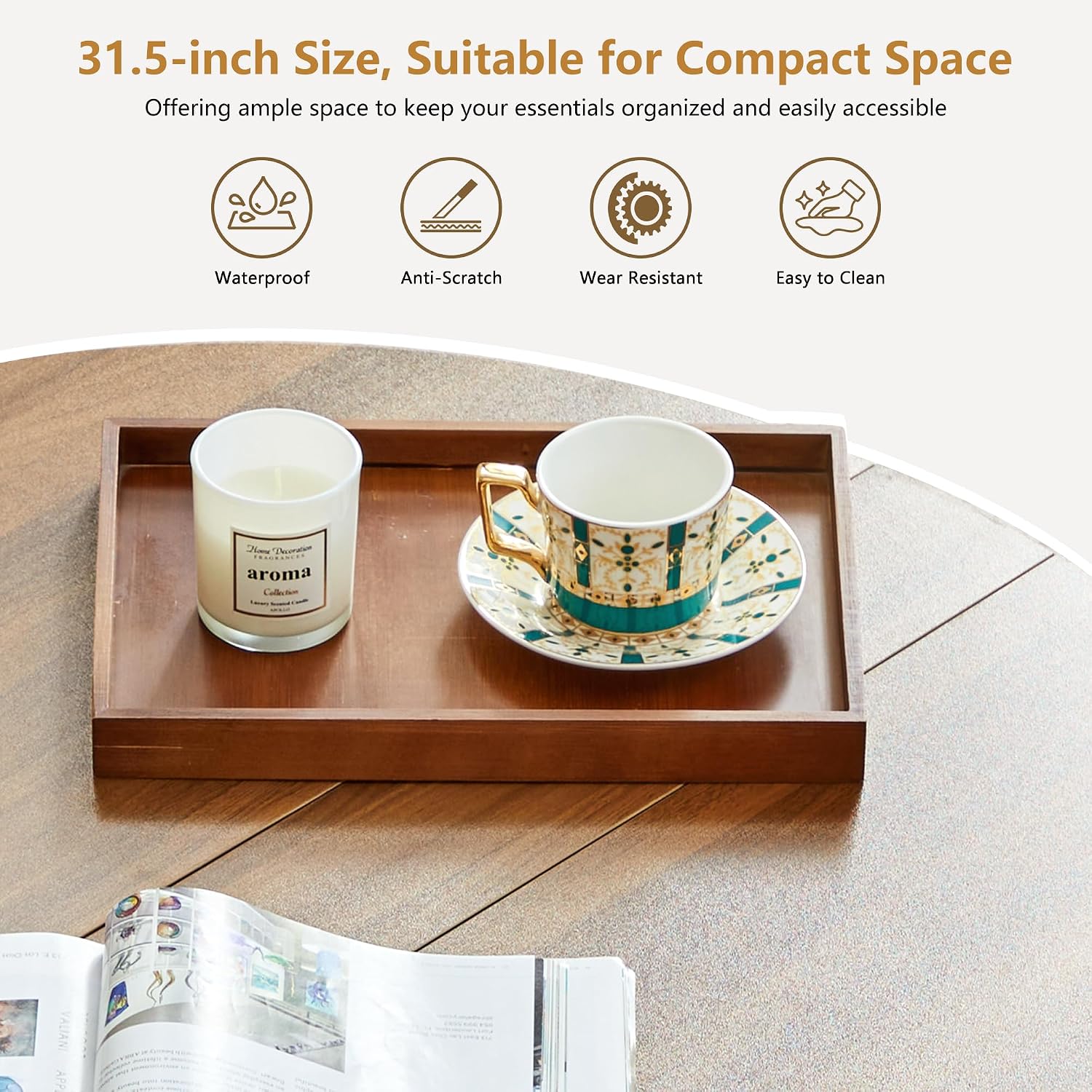 Table basse ronde de 33 pouces - Home Office Hidden Desk avis et prix