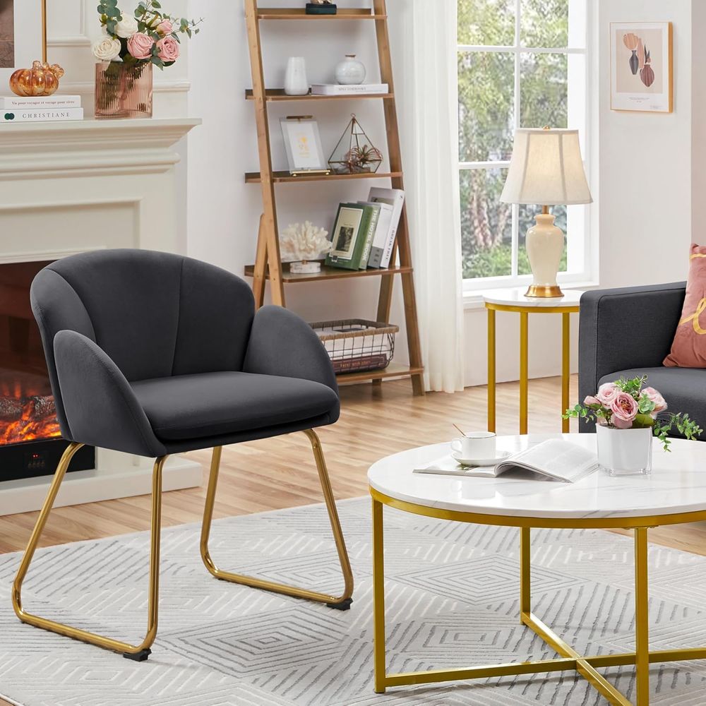 Fauteuil en velours Lower Shap - Home Office Kitchen avis et prix