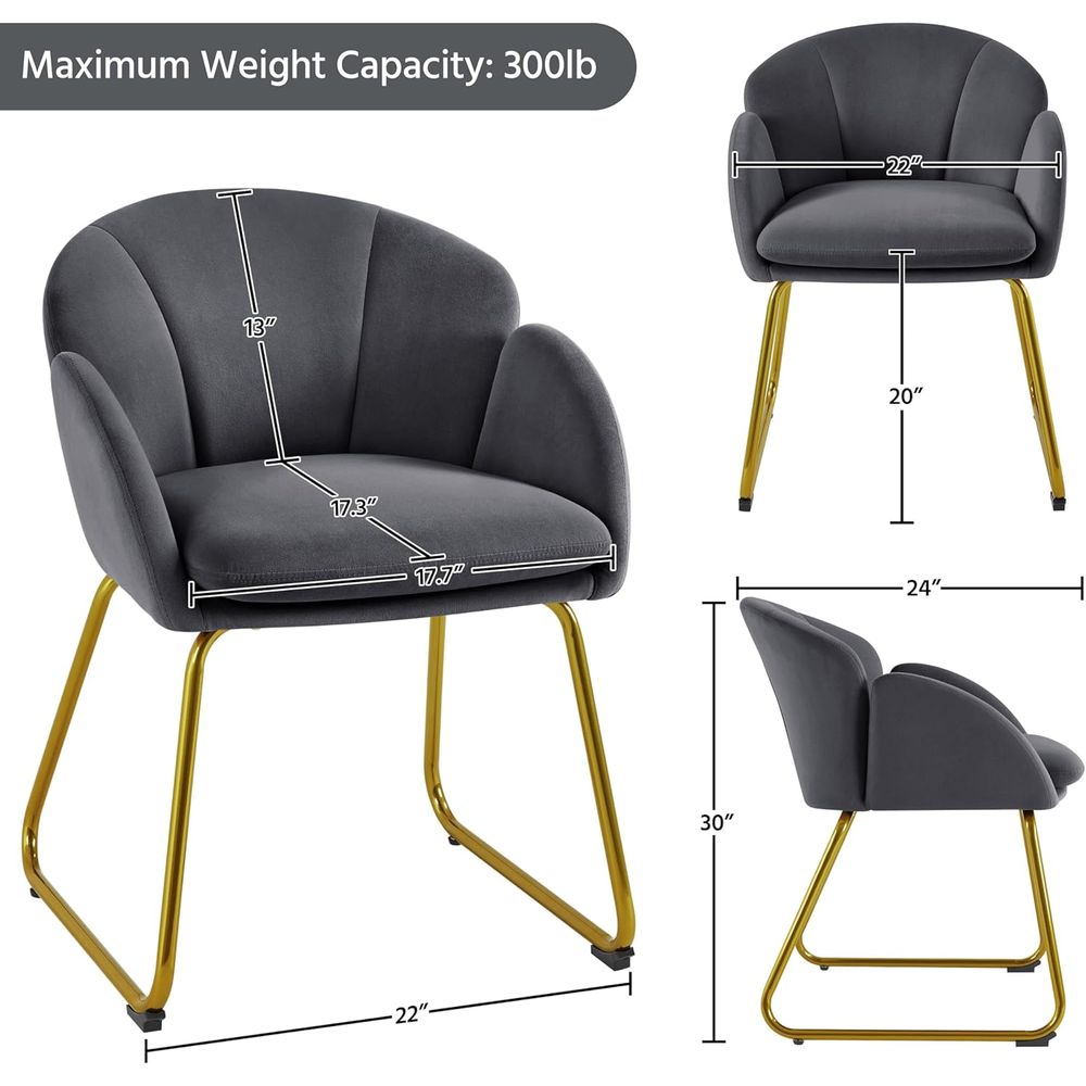 Fauteuil en velours Lower Shap - Home Office Kitchen avis et prix