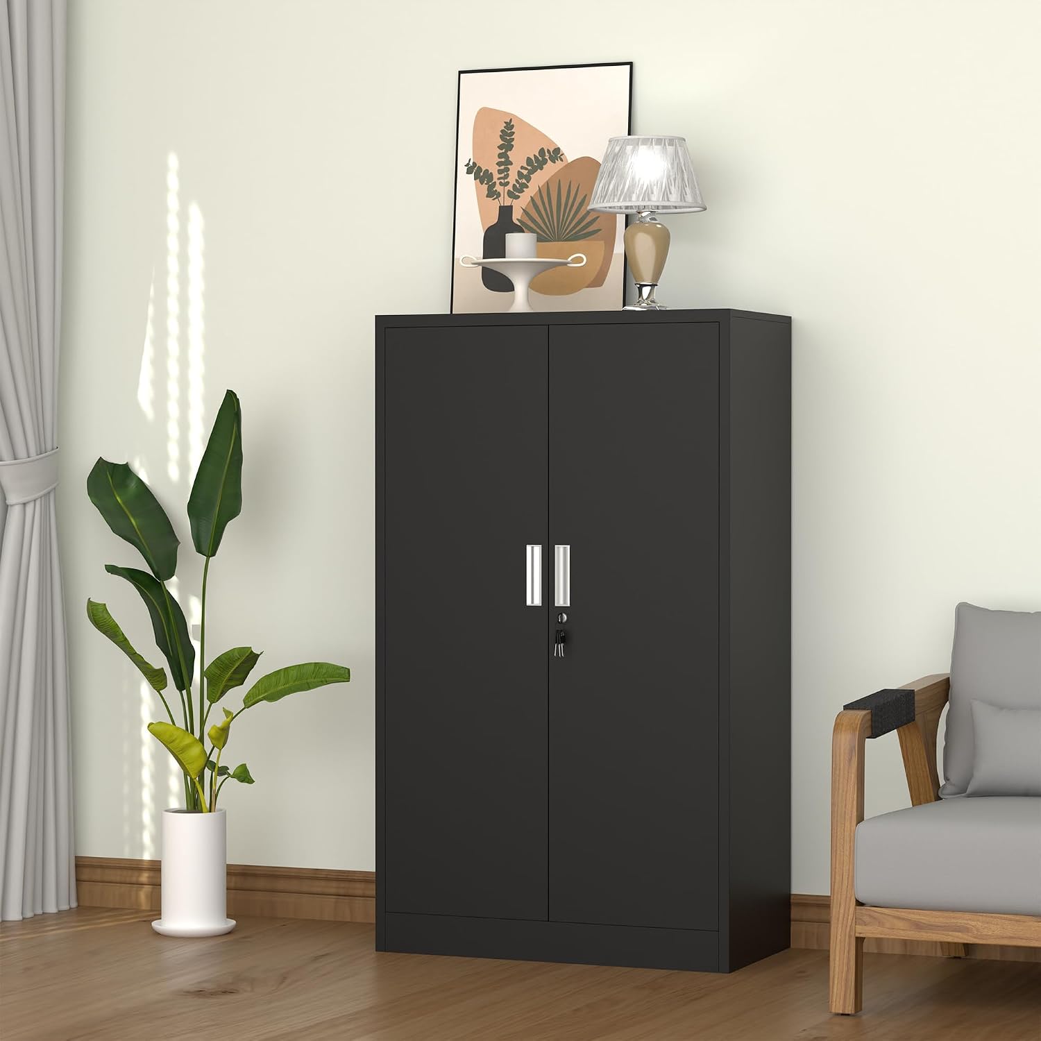 Armoire de rangement métalliqu - Home Office Kitchen avis et prix