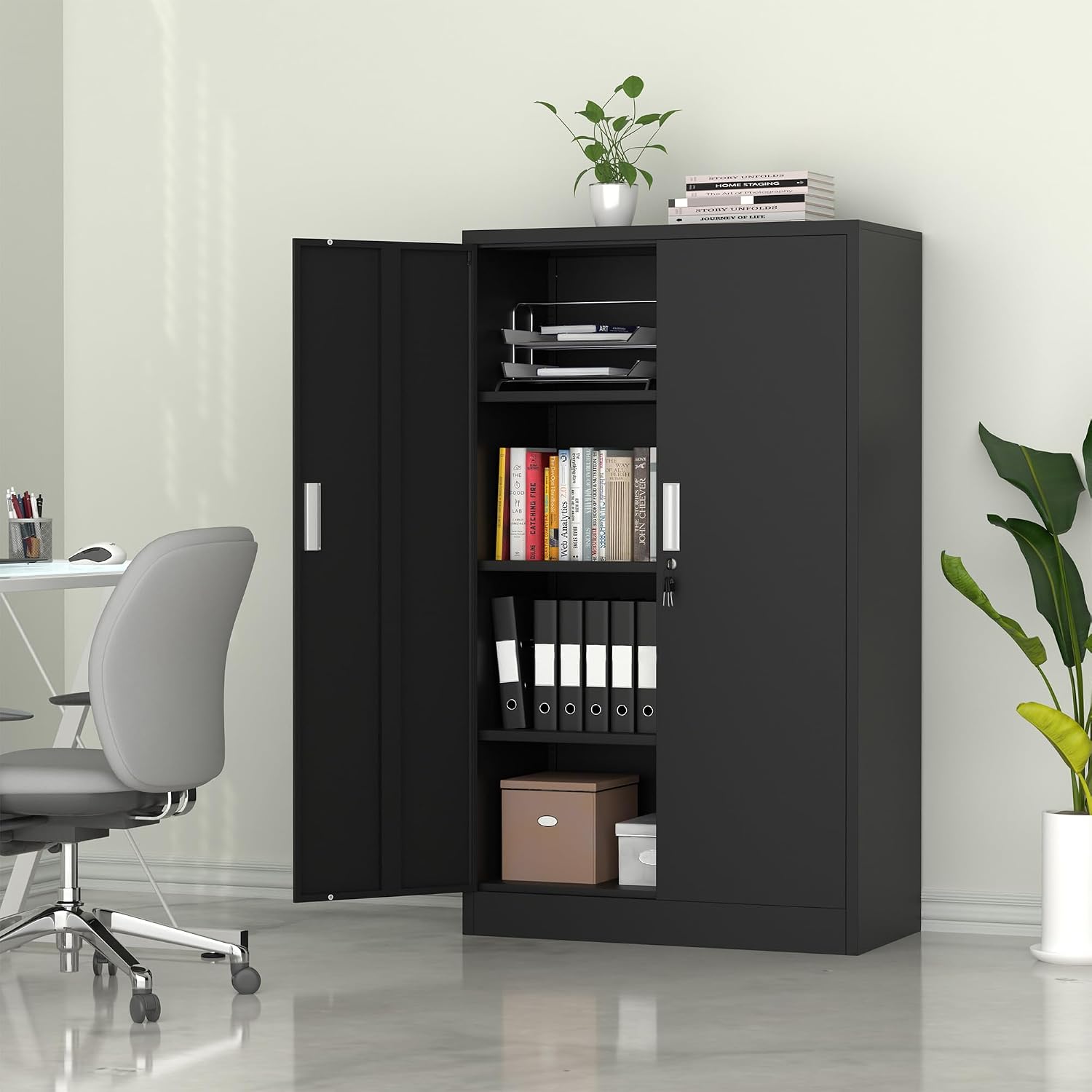 Armoire de rangement métalliqu - Home Office Kitchen avis et prix