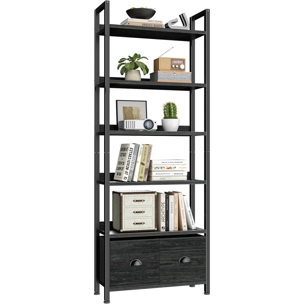 Bibliothèque haute à 6 niveaux - Home Office Industrial Style avis et prix